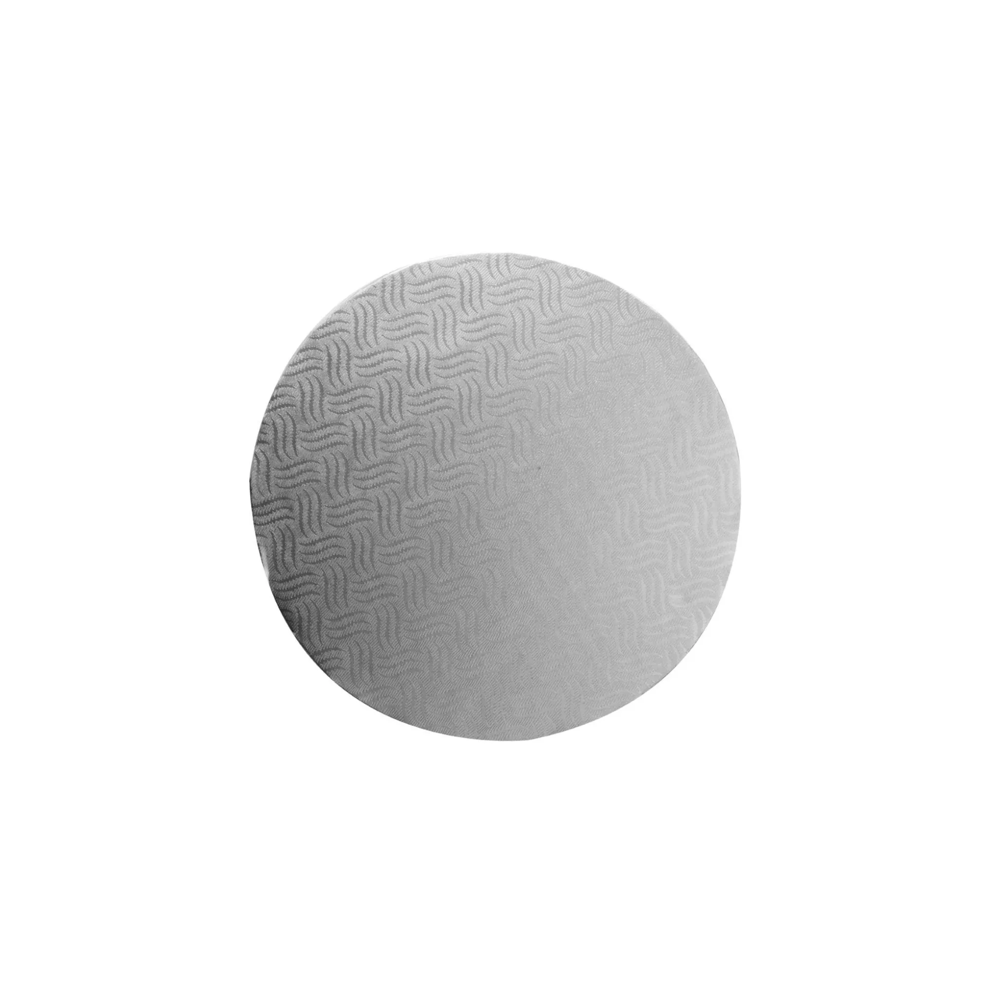 10" (25.5cm) X 12mm Round Silver Cake Drum