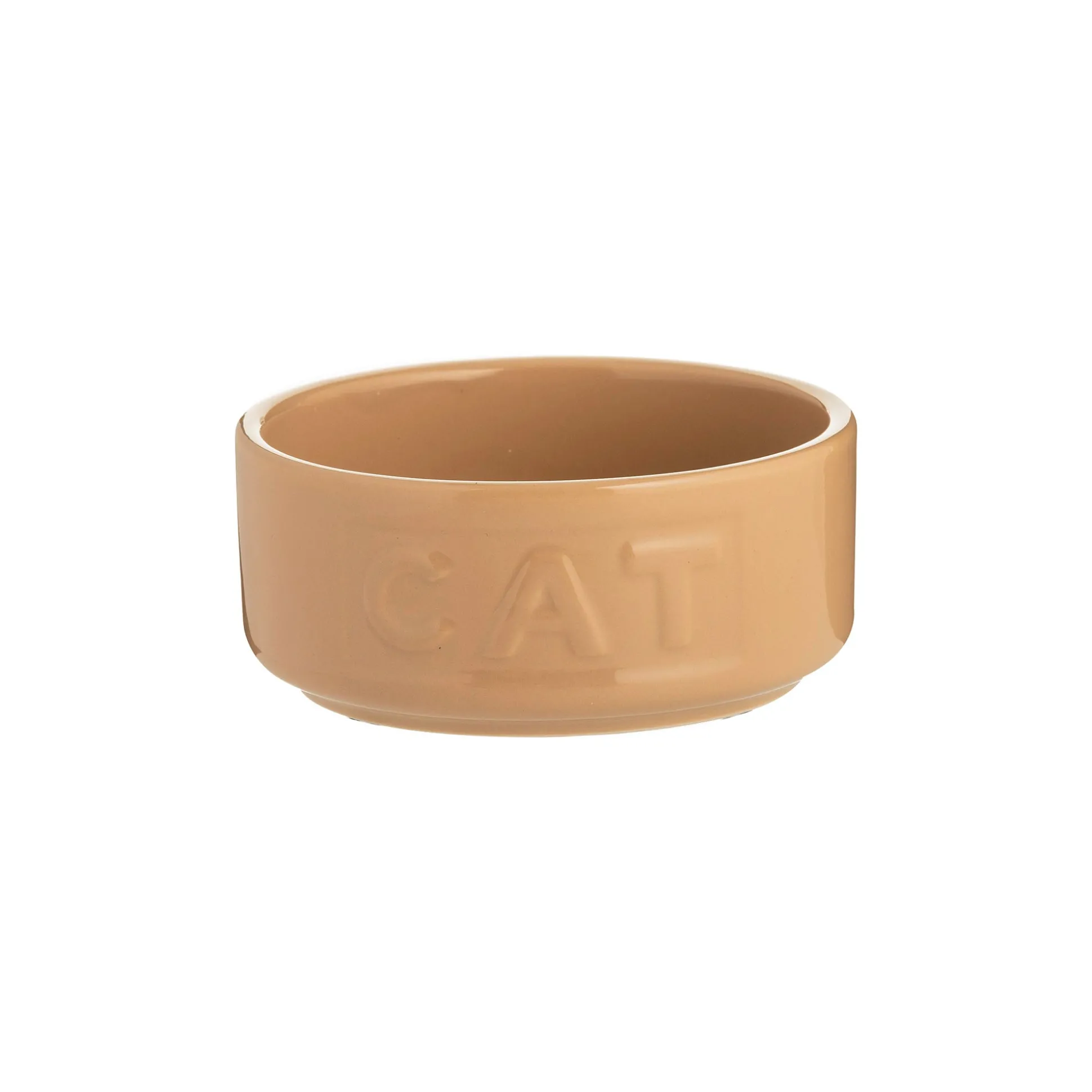 Cane Lettered Cat Bowl 13cm