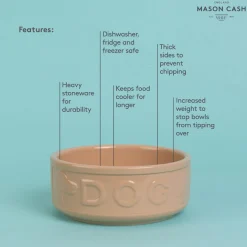 Cane Lettered Dog Bowl 18cm