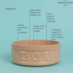 Cane Lettered Dog Bowl 25cm