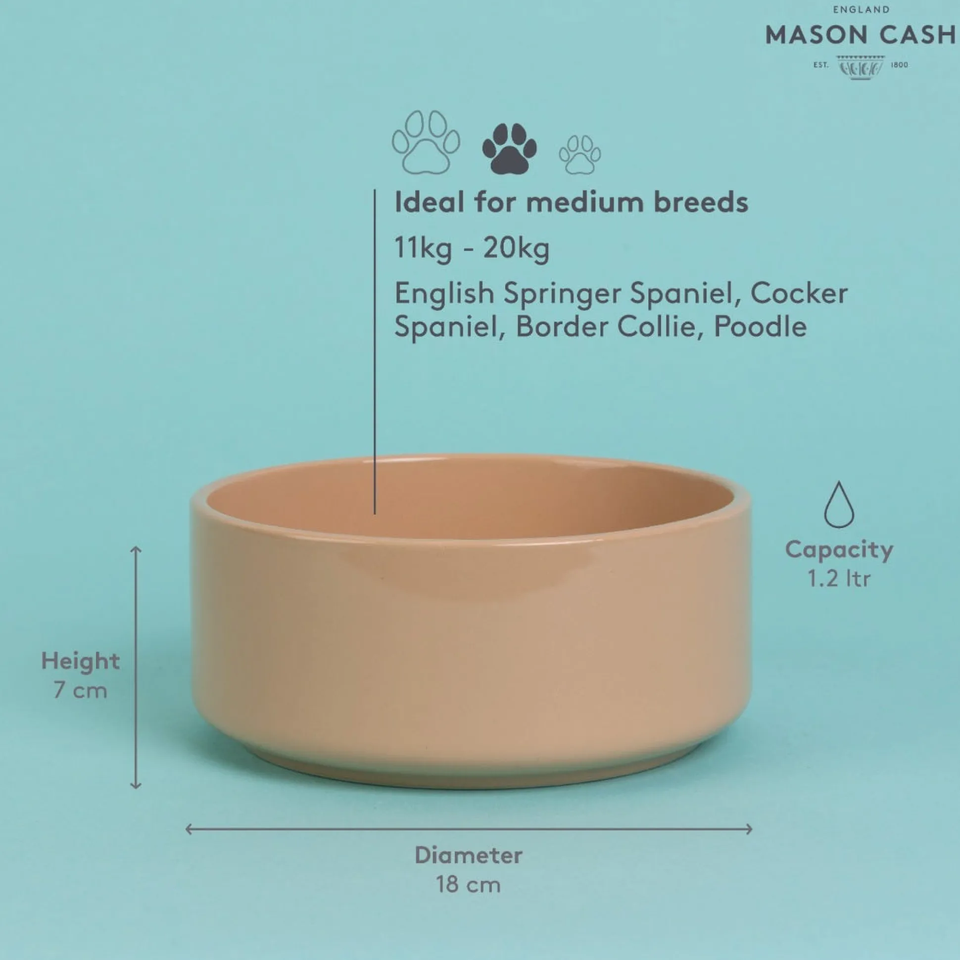 Cane Pet Bowl 18cm