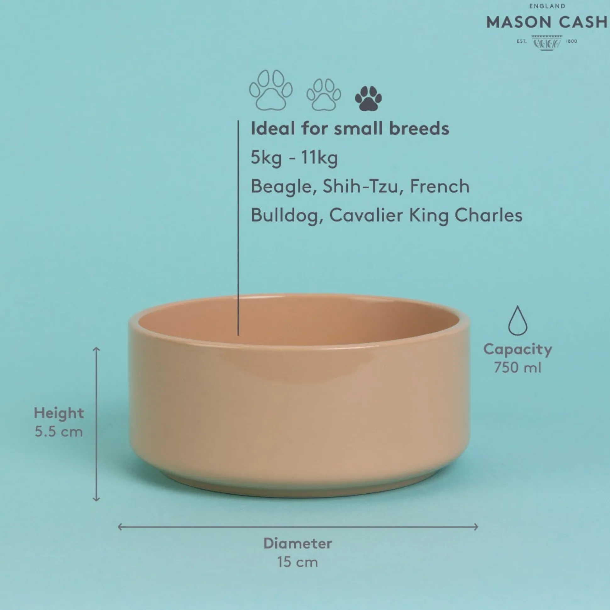 Cane Pet Bowl 15cm