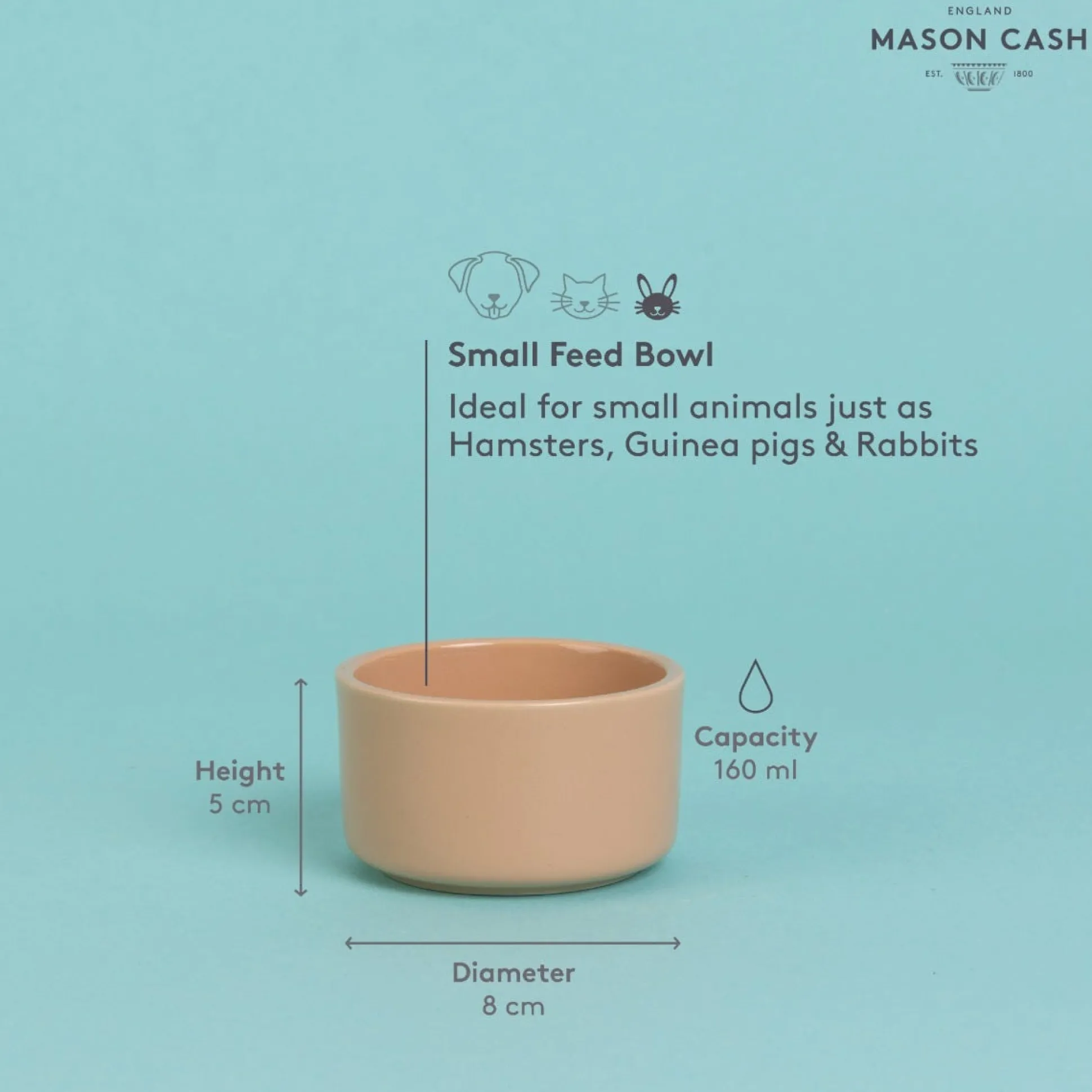 Cane Small Pet Bowl 8cm