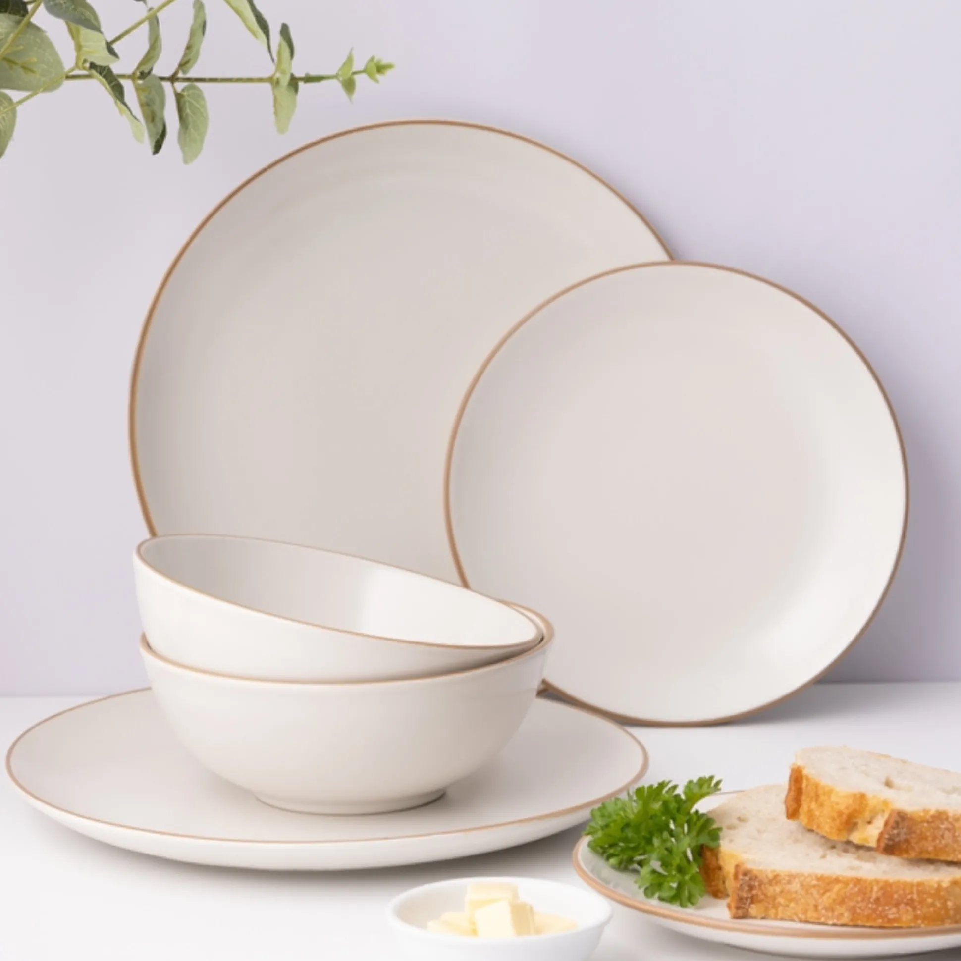 Classic Collection Cream 12 Piece Dinner Set