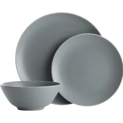 Classic Collection Grey 12 Piece Dinner Set