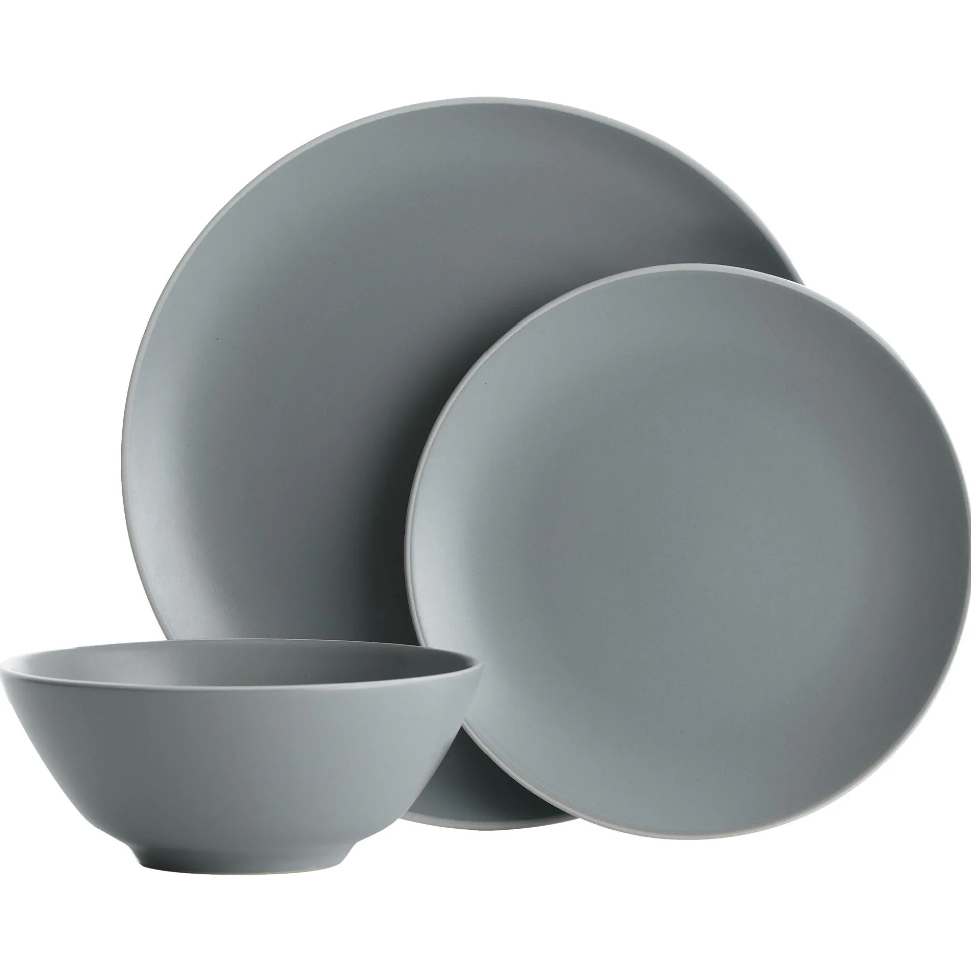 Classic Collection Grey 12 Piece Dinner Set