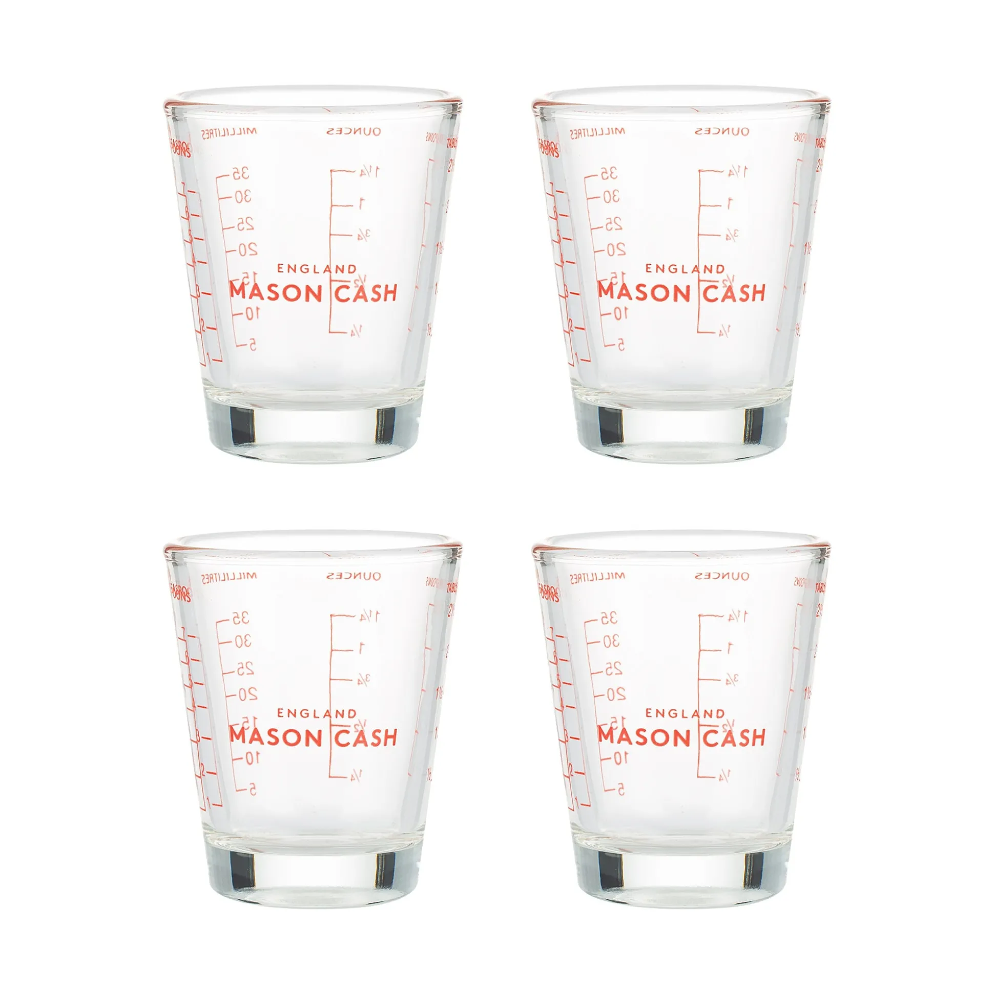 Classic Collection Pk4 Mini Measuring Glasses