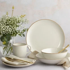Classic Collection Set 4 Cream Dinner Plates