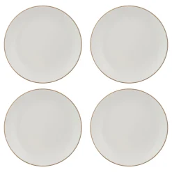 Classic Collection Set 4 Cream Dinner Plates