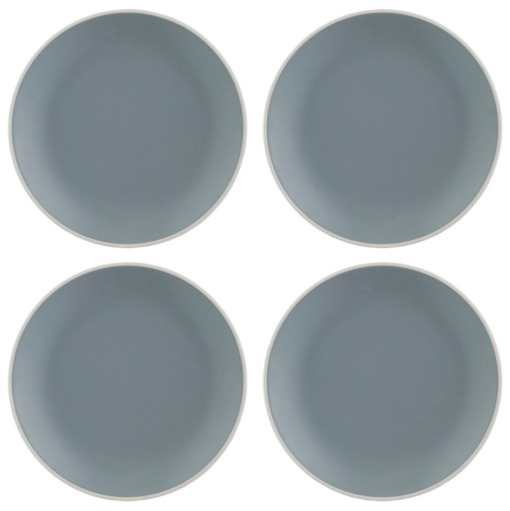 Classic Collection Set 4 Grey Dinner Plates