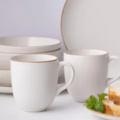 Classic Collection Set Of 4 Cream Mugs 400ml