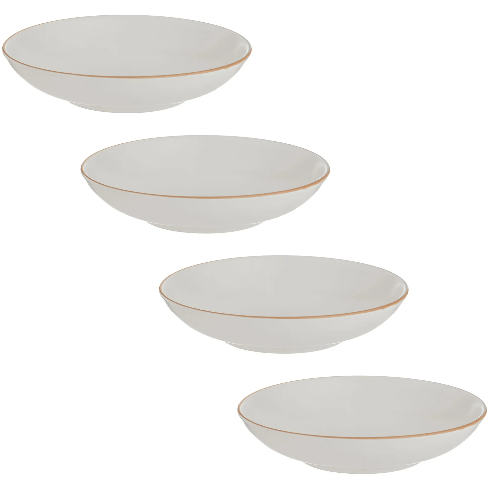 Classic Collection Set Of 4 Cream Pasta Bowls