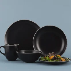Classic Collection Set Of 4 Black Side Plates