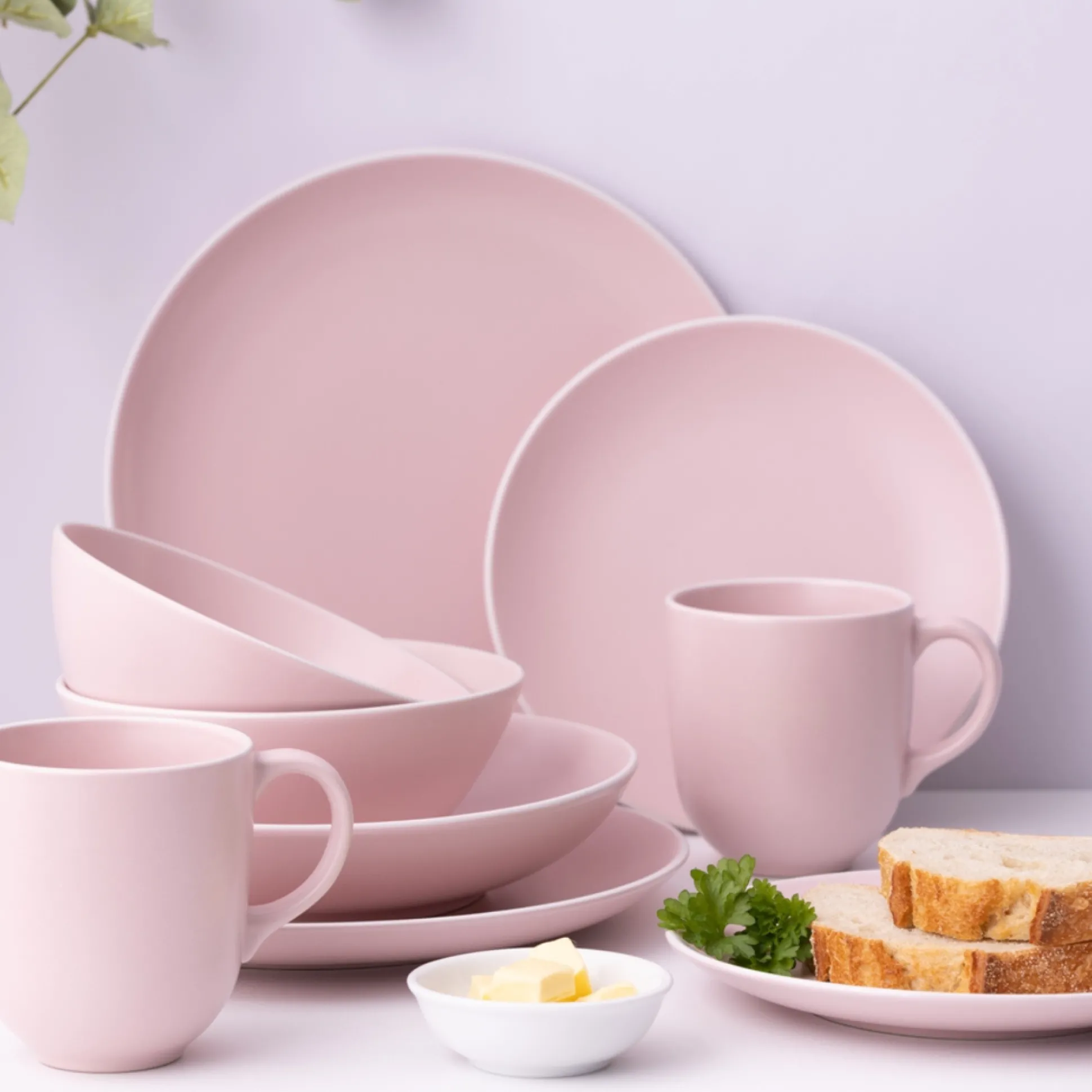 Classic Collection Set Of 4 Pink Side Plates
