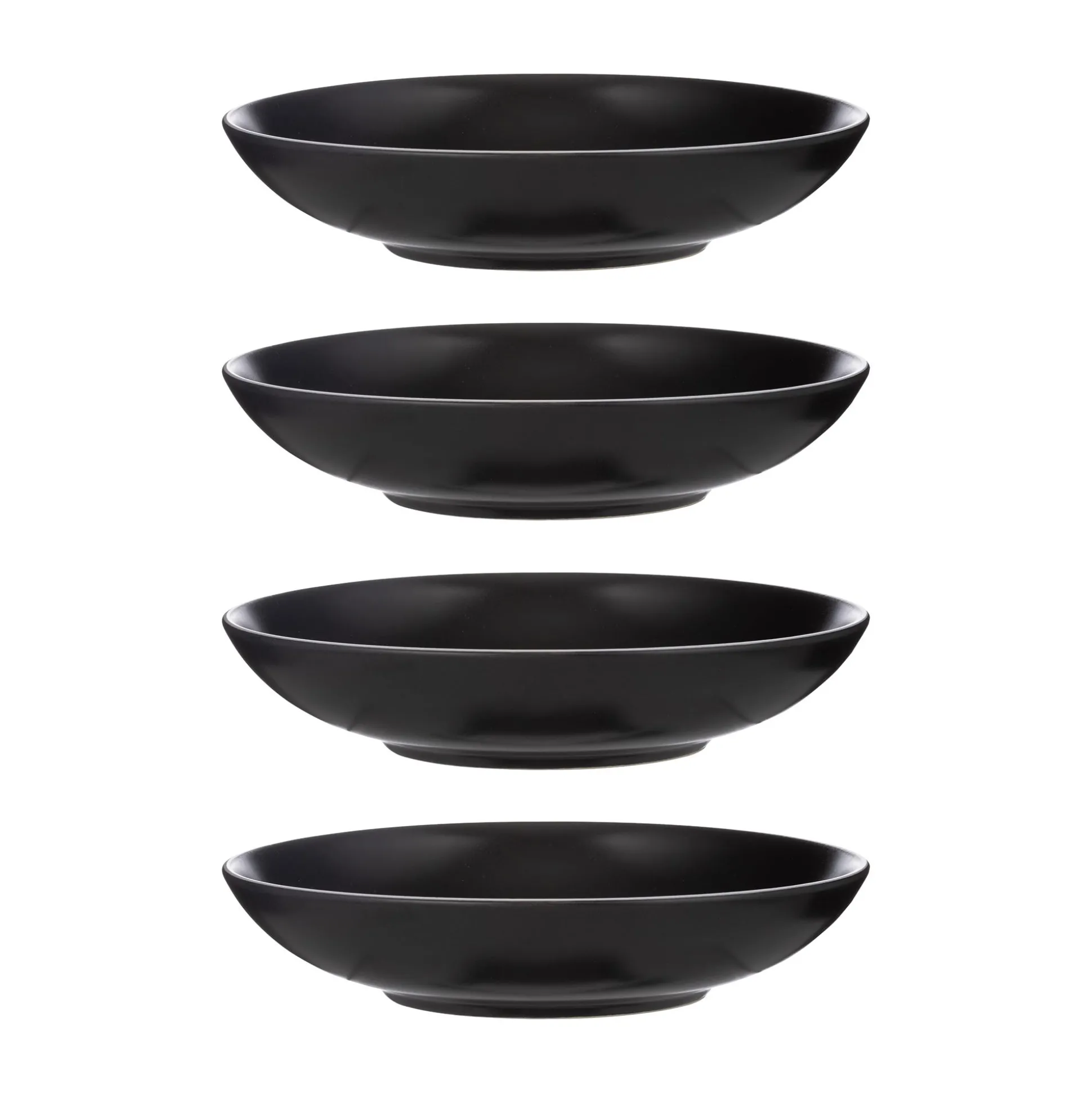 Classic Collection Set Of 4 Black Pasta Bowls