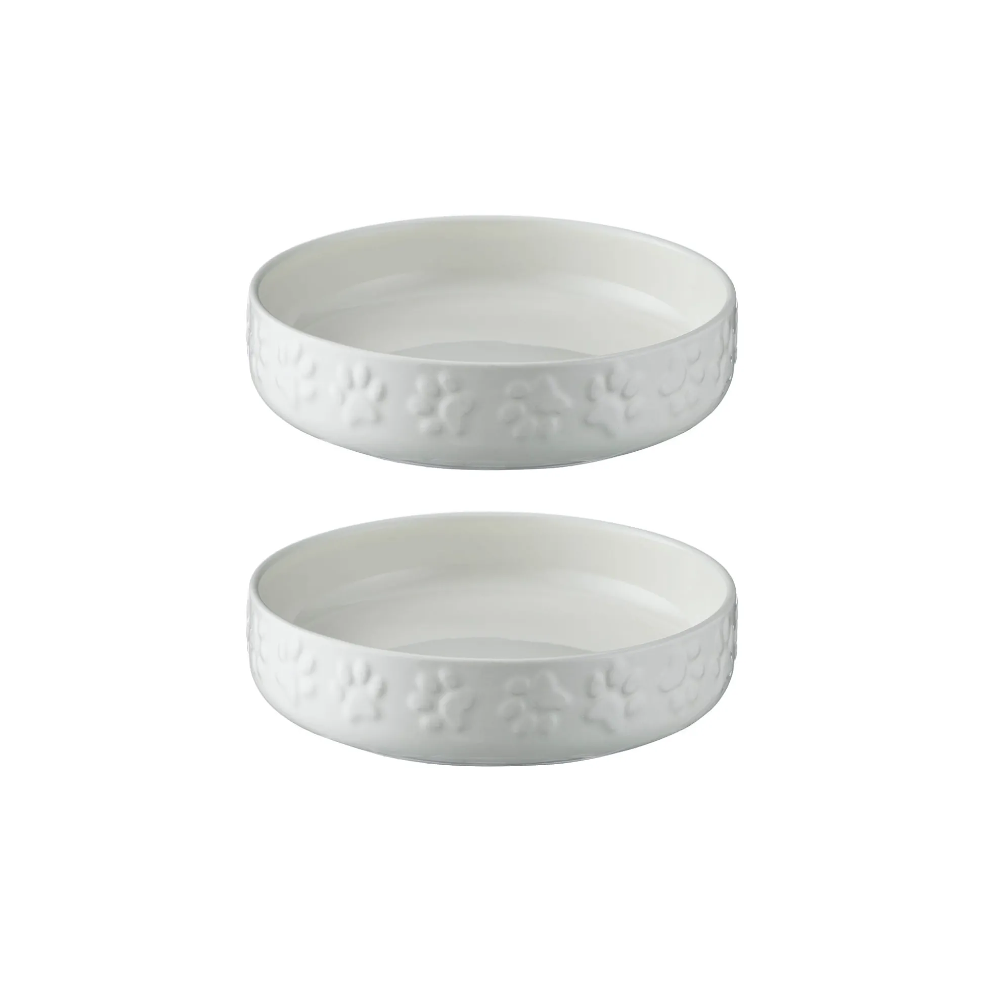 Colour Mix Cream Set Of 2 Cat Saucers 13cm