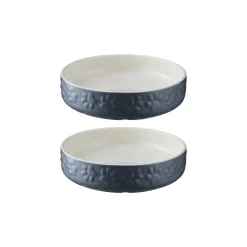 Colour Mix Grey Set Of 2 Cat Saucers 13cm