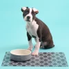 Colour Mix Grey Set Of 2 Dog Bowls 15cm