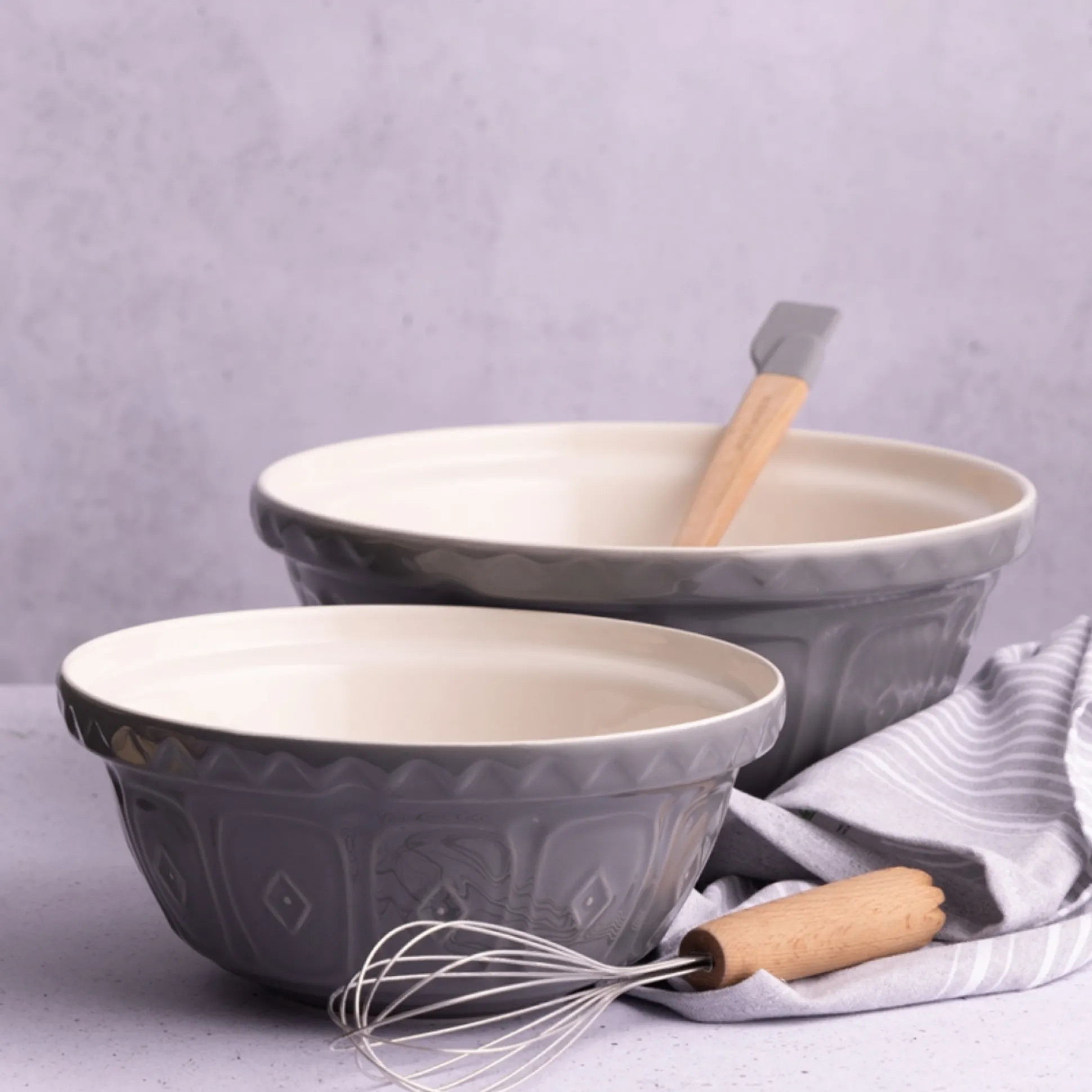 Colour Mix S24 Grey Mixing Bowl 24cm