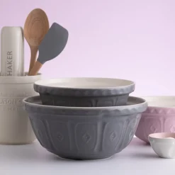 Colour Mix S24 Grey Mixing Bowl 24cm