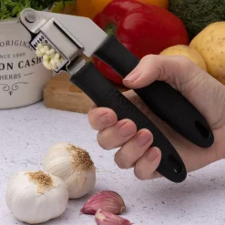 Essentials Stainless Steel Garlic Press