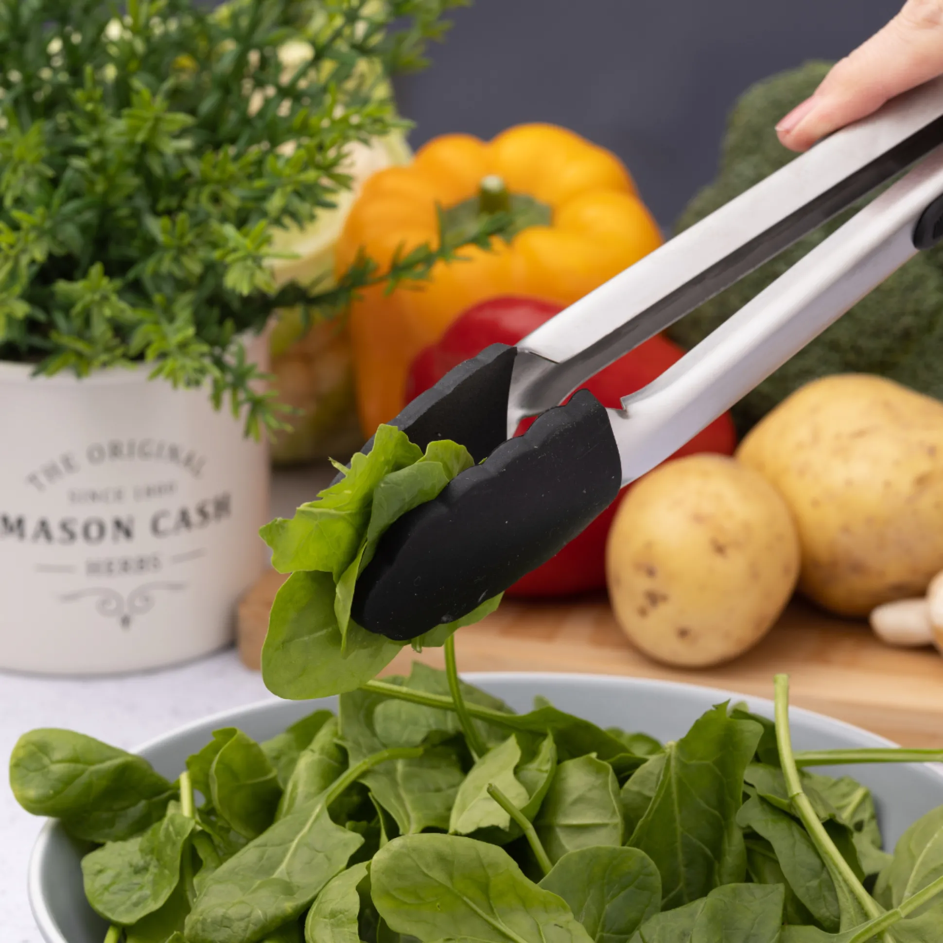 Essentials Stainless Steel Tongs
