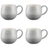 Impressions Set Of 4 Grey Organic Mugs 350ml