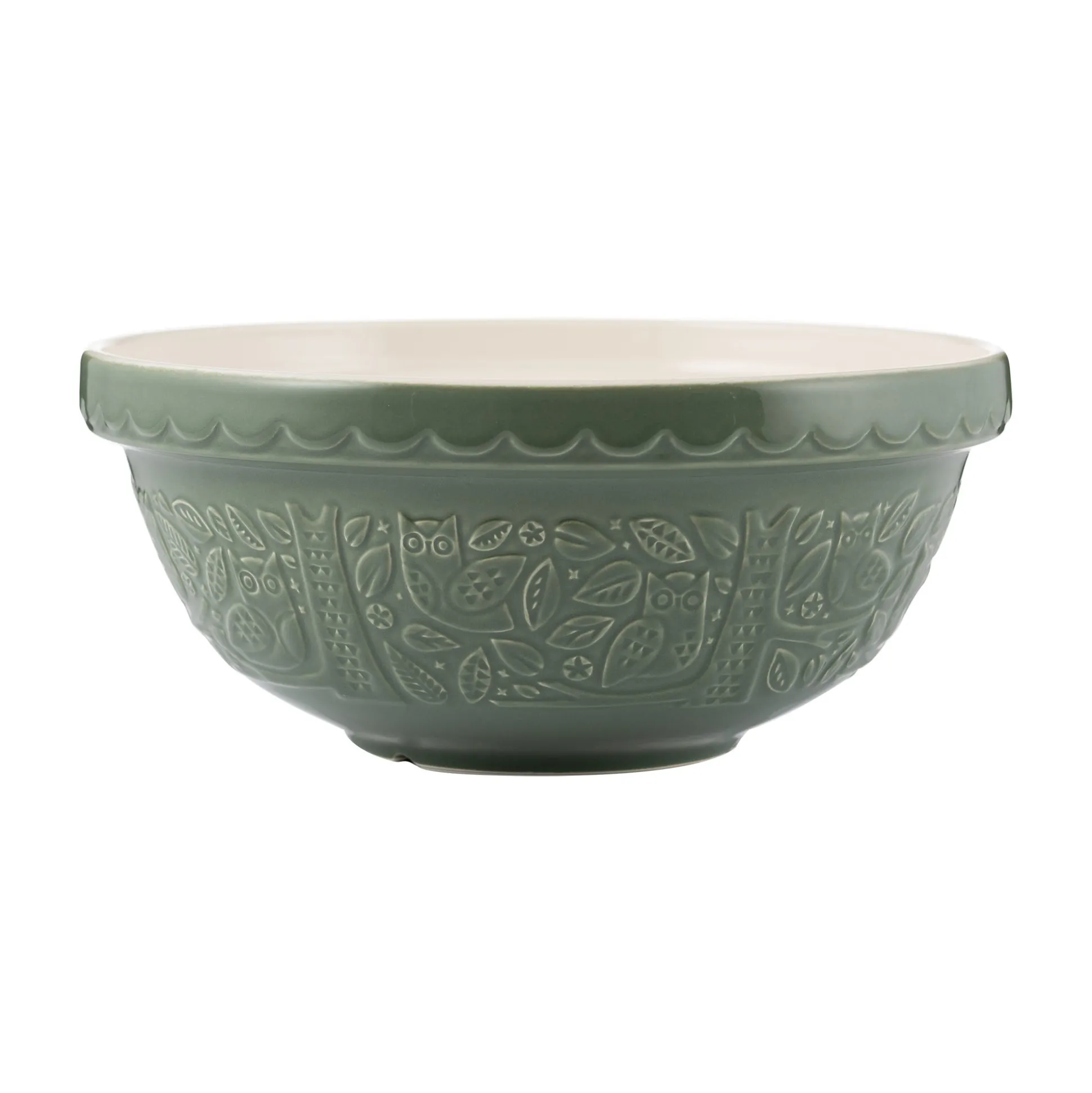 In The Forest S18 Green Owl Mixing Bowl 26cm