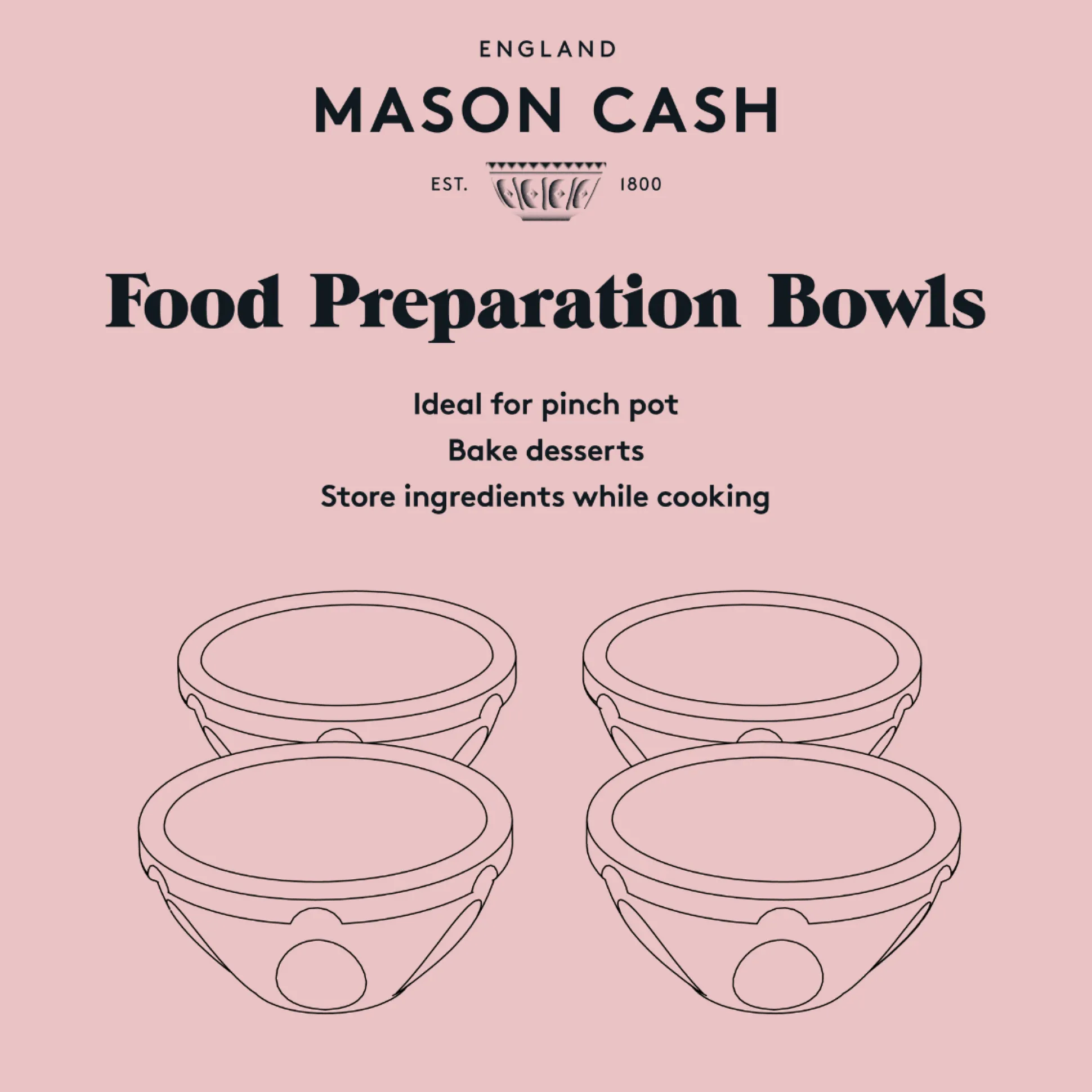 Innovative Kitchen Set 4 Mini Food Prep Bowls