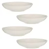 Linear Set Of 4 White Pasta Bowls