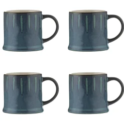 Originals Reactive Set Of 4 Blue Mugs 400ml