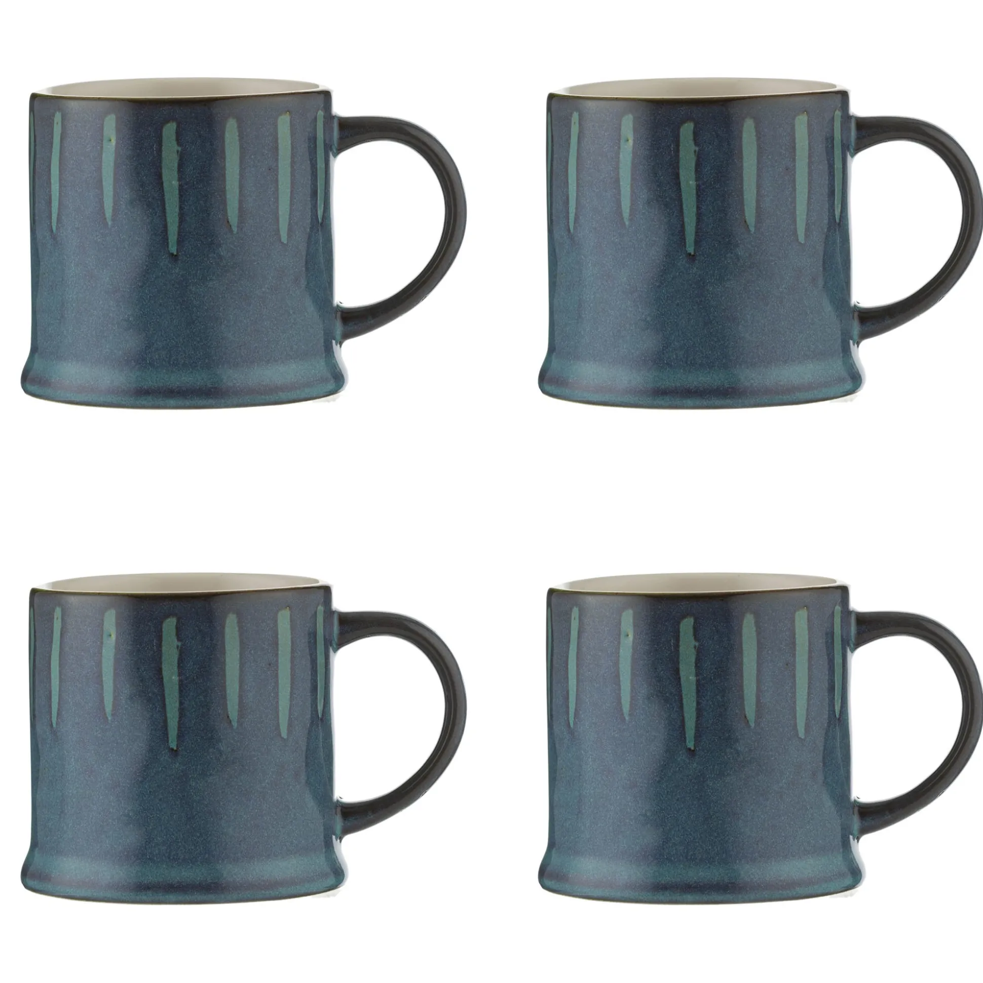 Originals Reactive Set Of 4 Blue Mugs 400ml