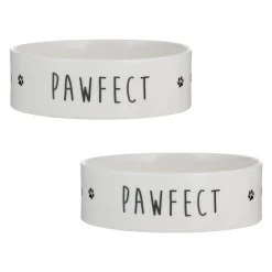 Pawfect Set Of 2 Dog Bowls 15x5cm