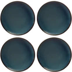 Reactive Blue Set Of 4 Dinner Plates