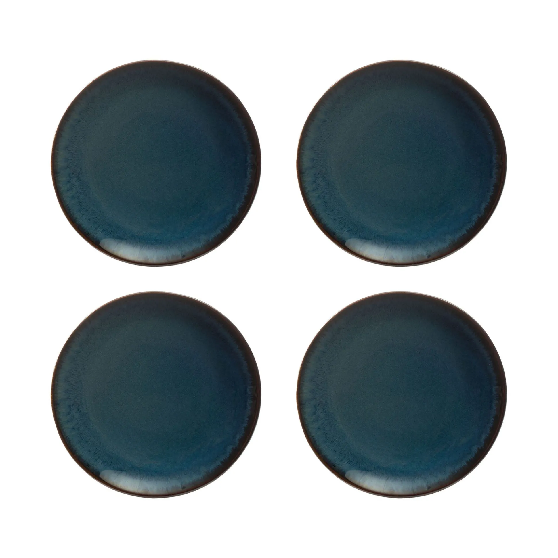 Reactive Blue Set Of 4 Side Plates