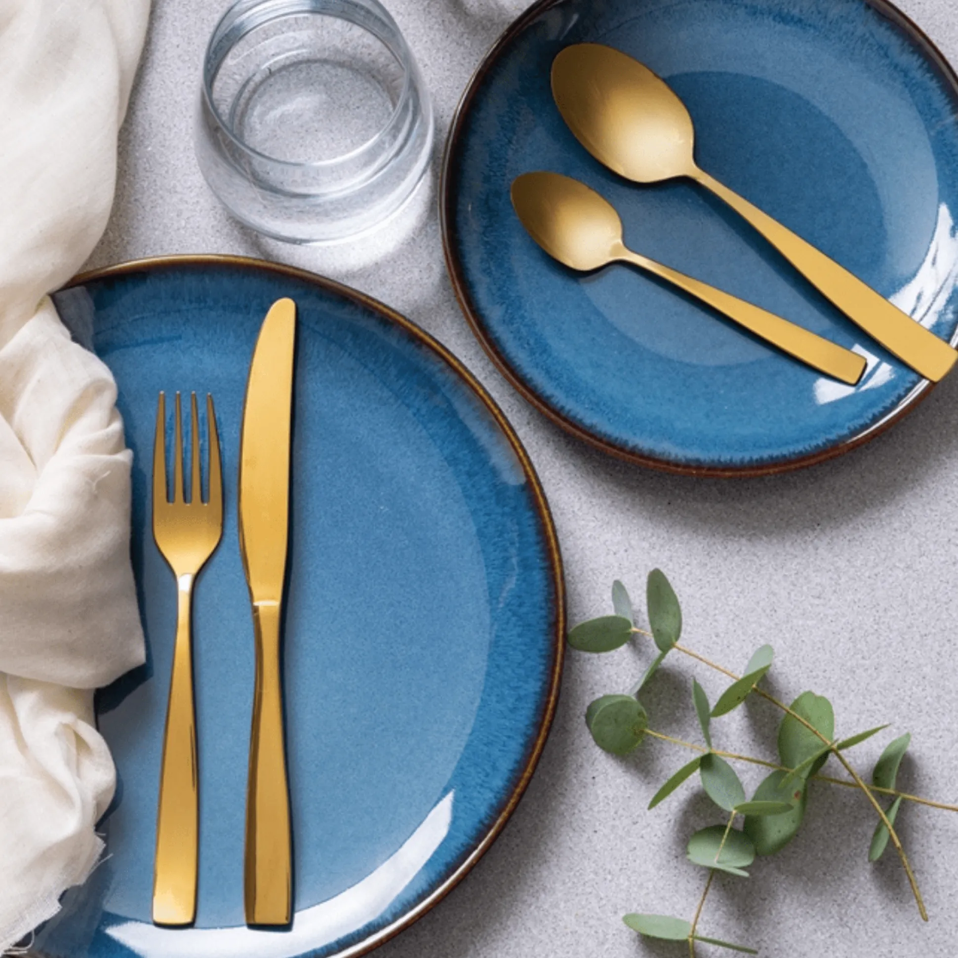 Reactive Blue Set Of 4 Side Plates