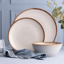 Reactive Cream Set Of 4 Bowls 16.5cm