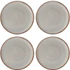Reactive Cream Set Of 4 Dinner Plates