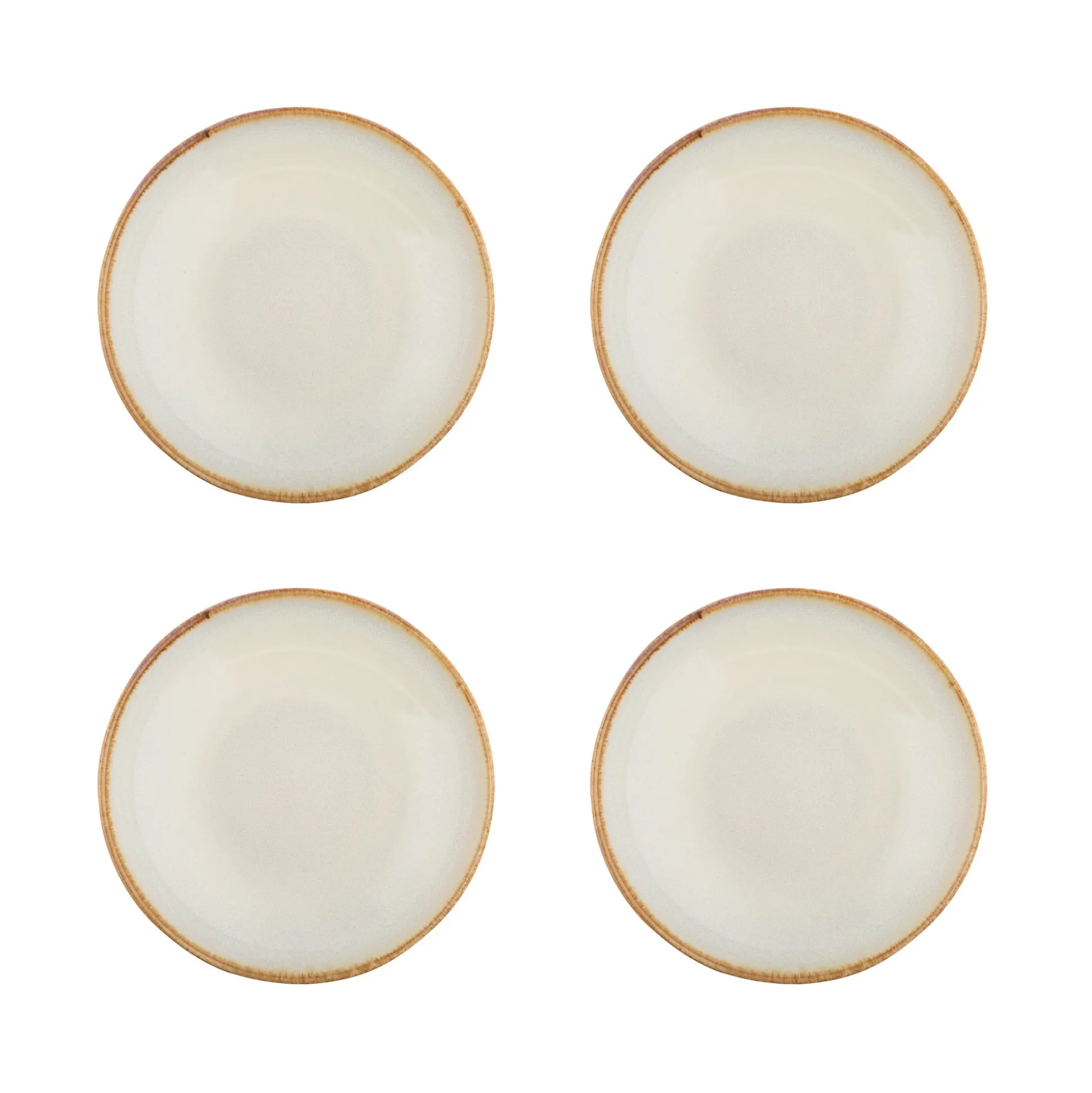 Reactive Cream Set Of 4 Pasta Bowls