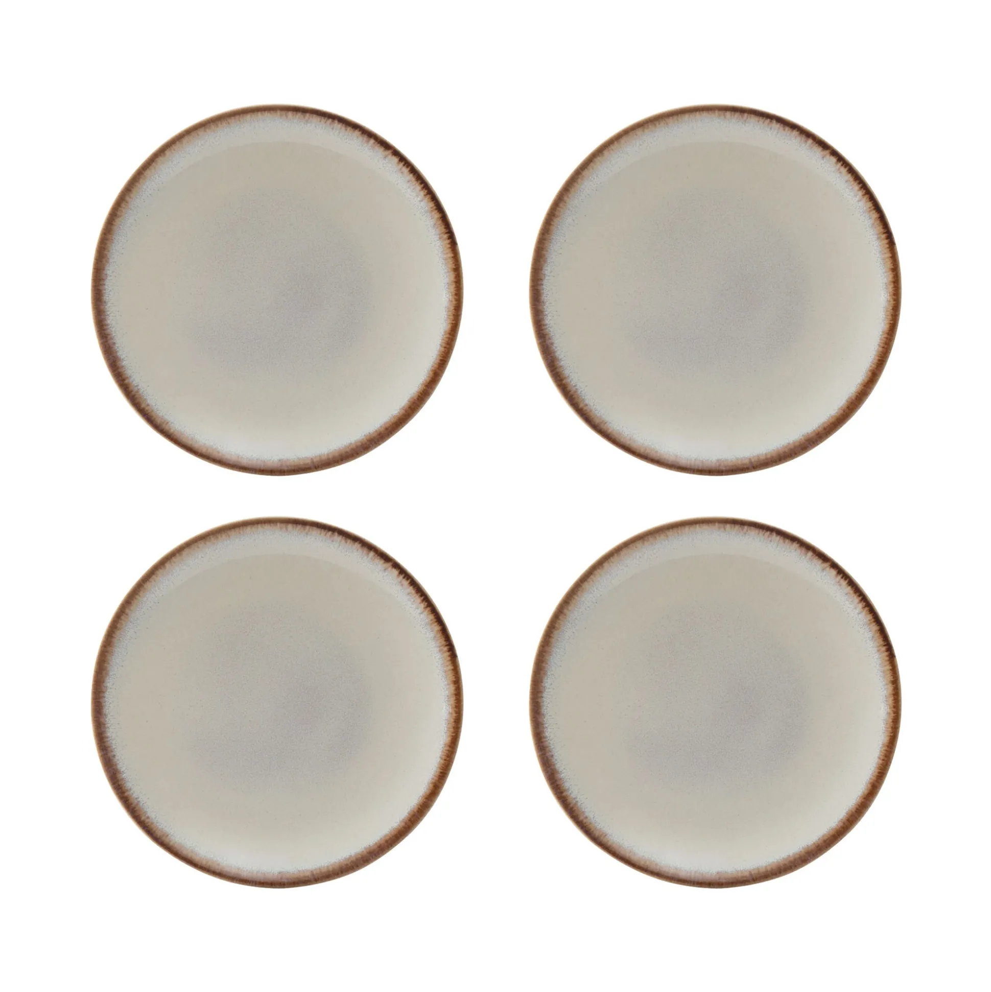 Reactive Cream Set Of 4 Side Plates
