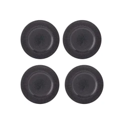 Reactive Linear Black Set Of 4 Side Plates