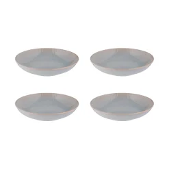 Reactive Linear Grey Set Of 4 Pasta Bowls