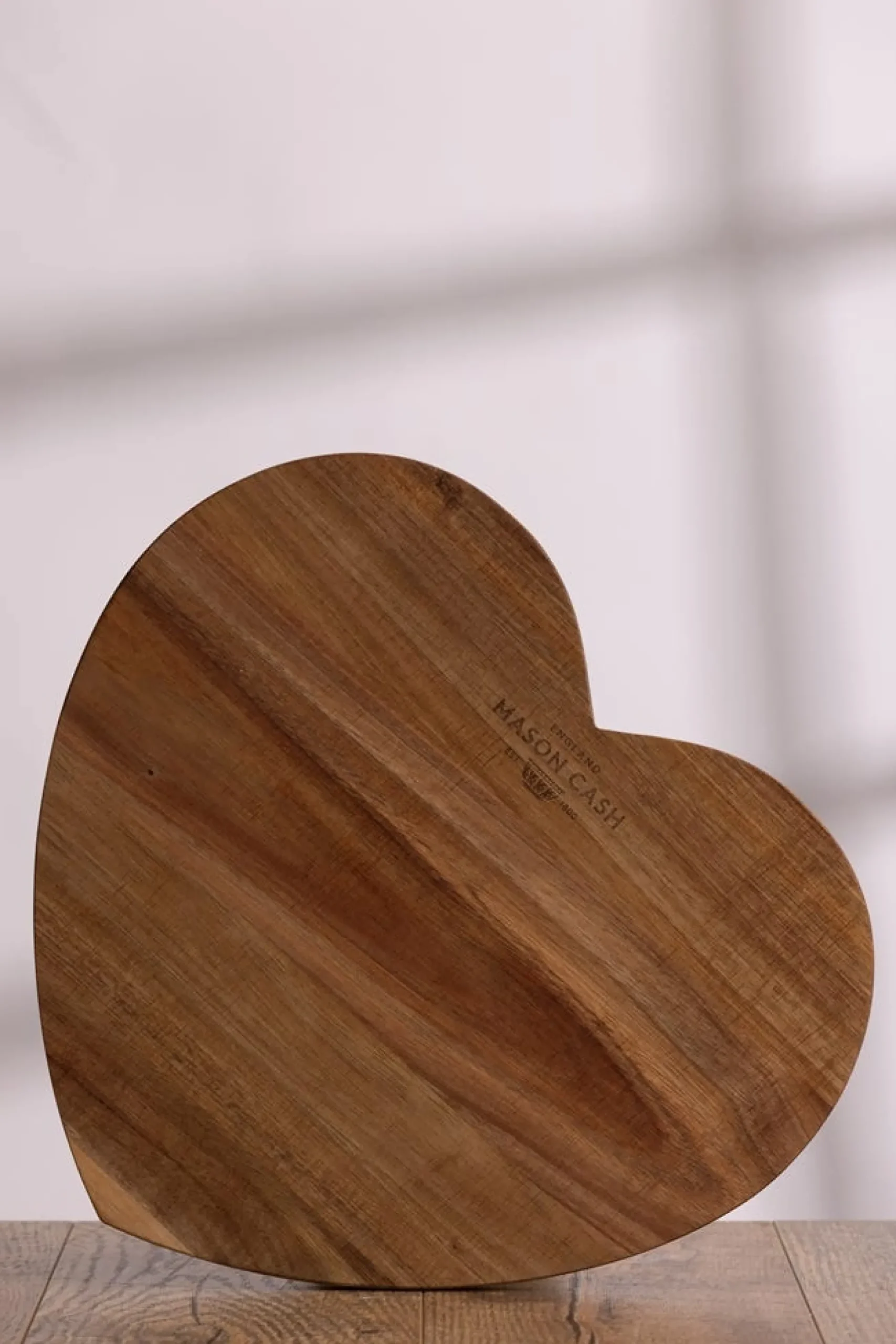 Rustic Charm Heart Chop Board 38cm
