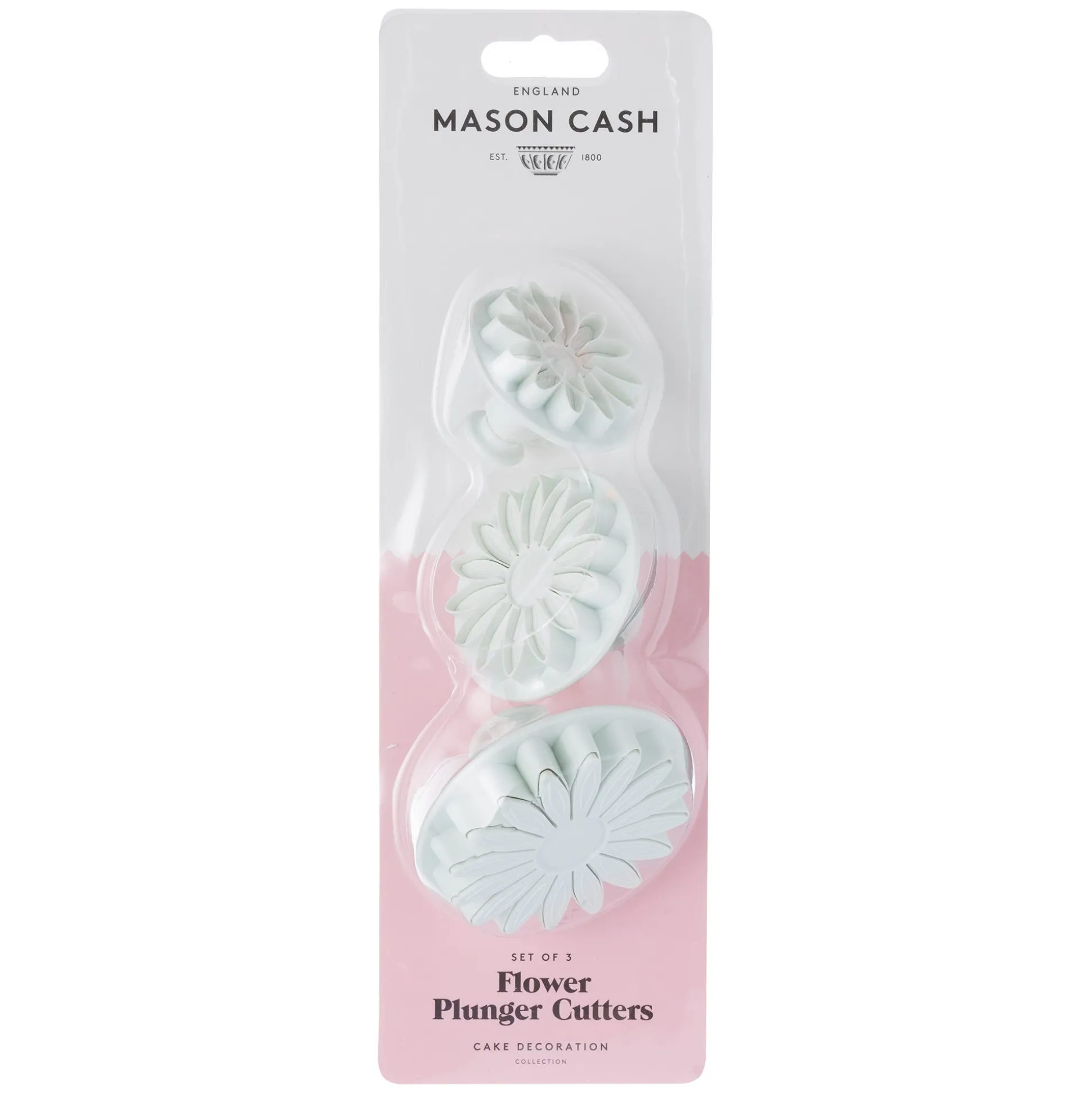 Set Of 3 Flower Plunger Cutters