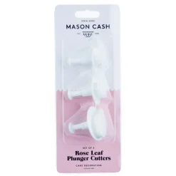 Set Of 3 Rose Leaf Plunger Cutters