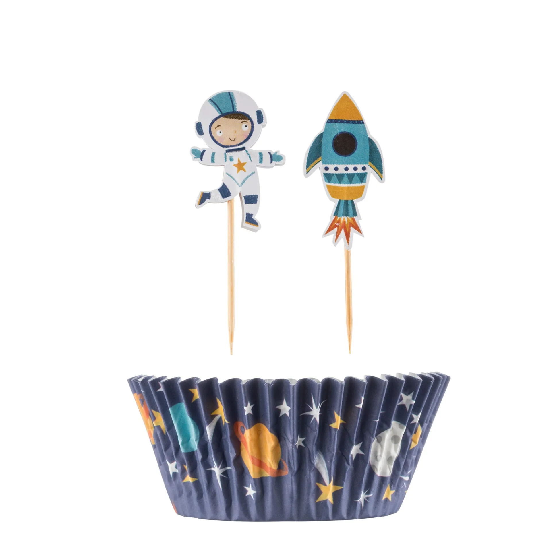 Set Of 48 Space Cases & Toppers