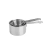 Set Of 3 Stainless Steel Measuring Cups
