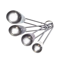 Set Of 4 Stainless Steel Measuring Spoons