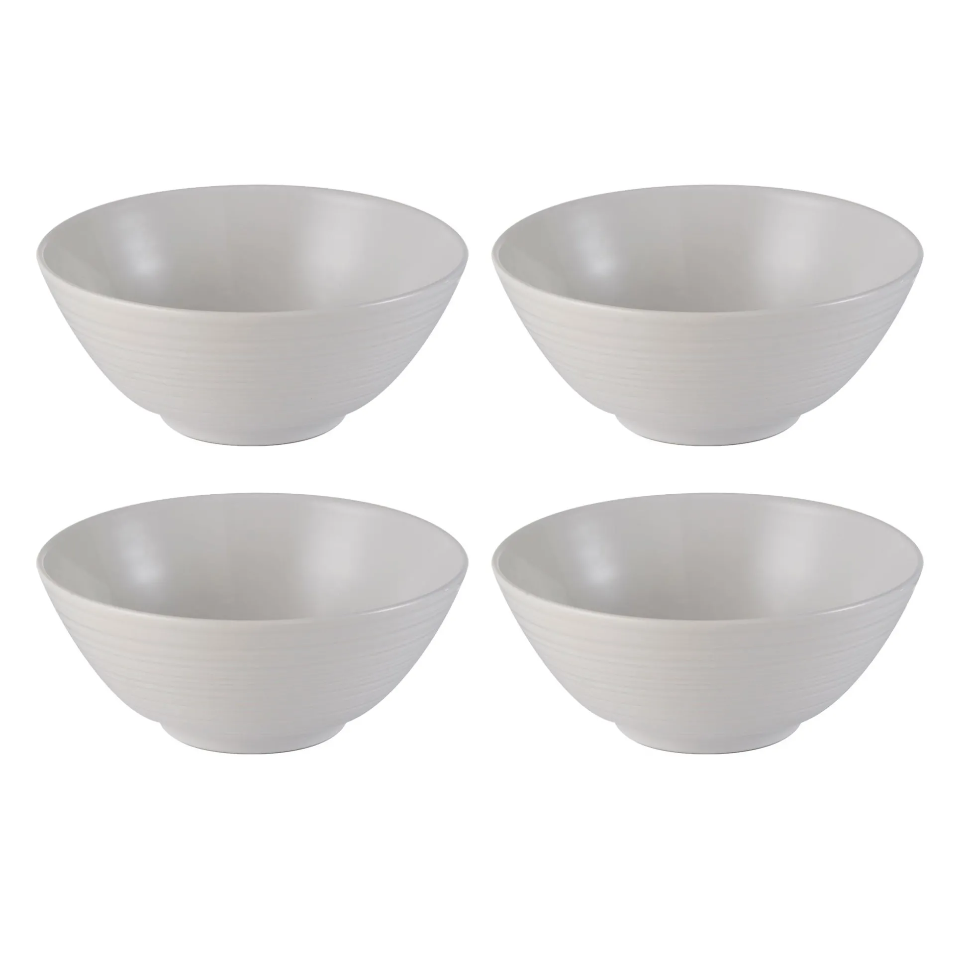 William Mason Set 4 White Soup/Cereal Bowls