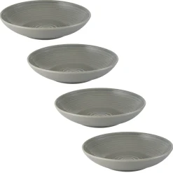 William Mason Set Of 4 Grey Pasta Bowls